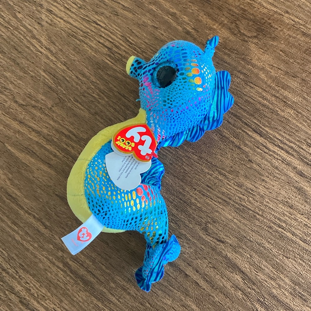 Ty Beanie Boos “Neptune” The Seahorse NWT
